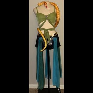 Trick N Treatz Dolls Kill ‘SNAKE CHARMER’ Slave For You Britney Costume NWT L